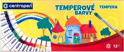 Image de Peintures à la détrempe de Centropen en set de 12 couleurs différentes