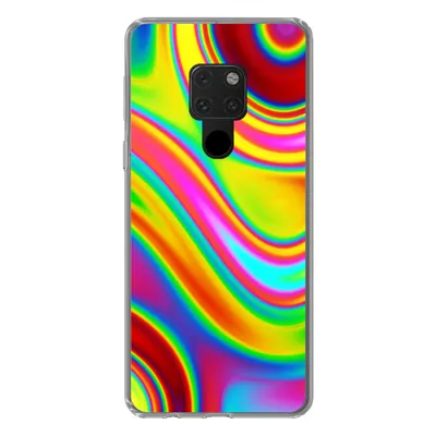 Produktbild von MuchoWow® Handyhülle Schutzhülle Hülle für Huawei P40 Lite Kunst - Wellen - Farben - Psychedelisch Silikon Softcase Handy Hülle - Handy