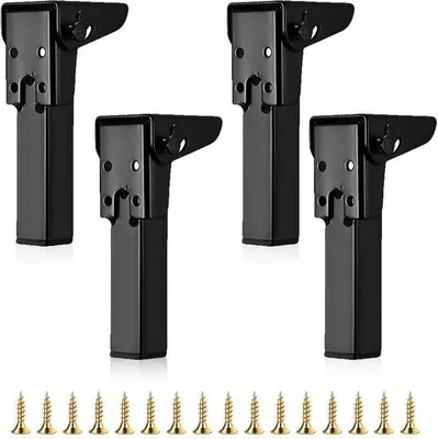 Produktbild von Famanu Möbelbeine 20 cm - Stabile schwarze Metallfüße für DIY Möbel