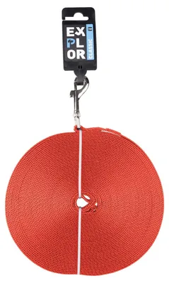 Produktbild von Duvo+ Trackingleine flach Classic rot, Maße: 15 m / 20 mm