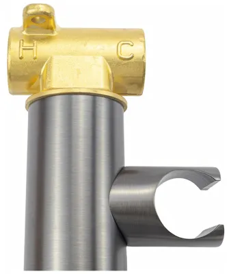 Immagine prodotto di Avapax | Rubinetto per bidet - Gun Metal - Tubo flessibile da 1200 mm - Monocomando - Montaggio incasso
