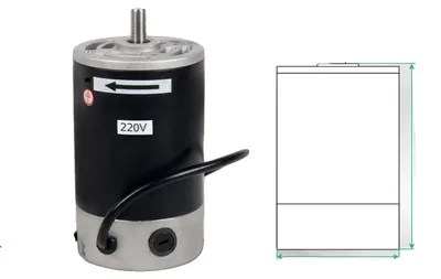 Obrázek produktu pro Stejnosměrný komutátorový motor, kompatibilní s mini soustruhy, výkon 550 W, 550 W, 220 V