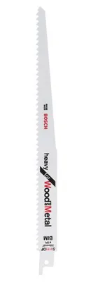 Obrázek produktu pro Bosch 2609256712, Nůž pro ocasovou pilu, Neželezité kovy, Dřevo, Bimetalový, 20,7 cm, 22,8 cm, 2 kusů