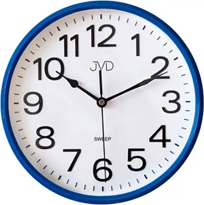 Obrázek produktu pro JVD Wanduhr Modell: HP683.3 mit blauem Gehäuse