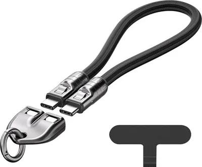 Obrázok produktu pre INF Type-C na Type-C 240W PD Dátový kábel s lankom pre rýchle nabíjanie 0,3 m