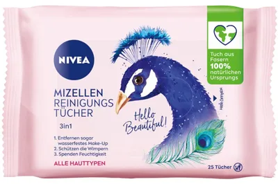 Obrázek produktu pro NIVEA 89252 NIVEA feuchte Reinigungstücher MIZELLEN 3in1 1-lagig weiß, 25 Tücher
