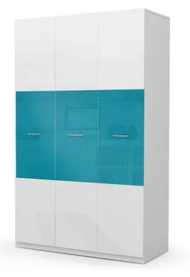 Produktbild von Schränke Kleiderschrank Holz Schrank Design Blau Kleiderschränke Kinderzimmer