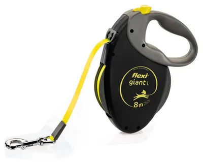 Obrázok produktu pre TRIXIE NEON GIANT L, Pes, Zaťahovacia vôdzka, Čierna, Žltá, Remienok, 50 kg, 8 m