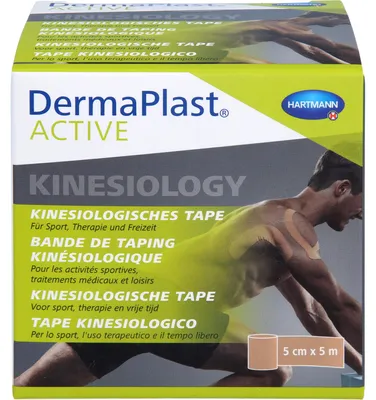 Produktbild von DermaPlast Active Kinesiology Tape beige 5cm x 5m, 1 St
