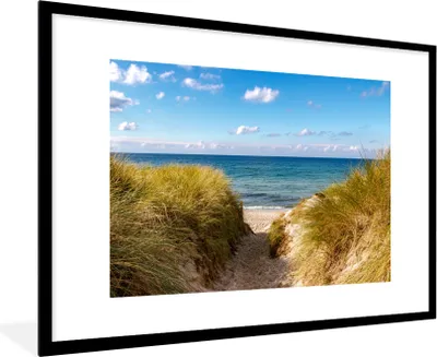 Produktbild von MuchoWow® MuchoWow® Gerahmtes Poster Strand - Wolken - Deutschland 90x60 cm - Poster mit zchwarzem Bilderrahmen - Wanddekoration - Fotos