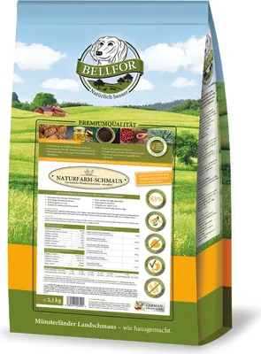 Produktbild von Bellfor Naturfarm-Schmaus - Trockenfutter für Hunde mit Insekten Getreidefrei 2,5 kg