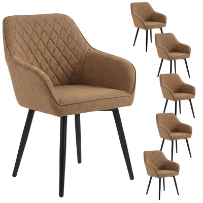 Produktbild von HOMAVO Esszimmerstühle (6er-Set) | Esszimmerstühle, Bürostuhl, Hocker, Schreibtischstuhl