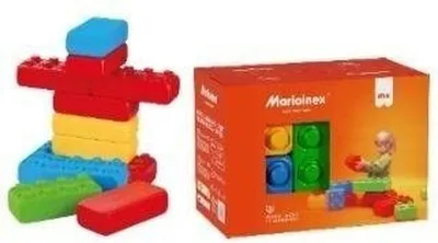 Obrázok produktu pre Stavebné kocky Marioinex „Tehly“ 12 dielov