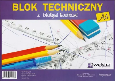 Zdjęcie produktu dla Blok techniczny A4 10 kartek do rysowania