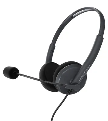 Produktbild von Energy Sistem Headset Office 2 Anthracite, Kopfhörer mit Lautstärkeregler und Mikrofon