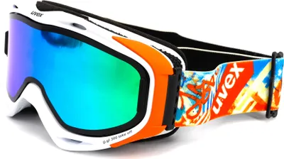 Produktbild von UVEX g.gl 300 TO White/Orange + Wechselscheibe Grün