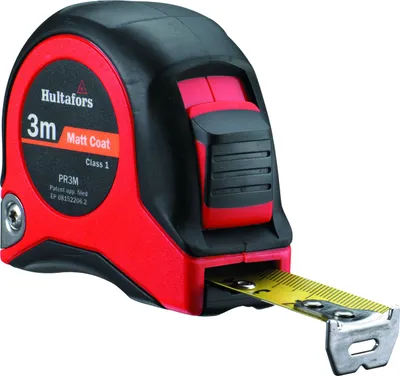 Image de Hultafors Bandmaß PR Länge 3 m, Breite 19 mm, Maßband aus Stahl + Messskala