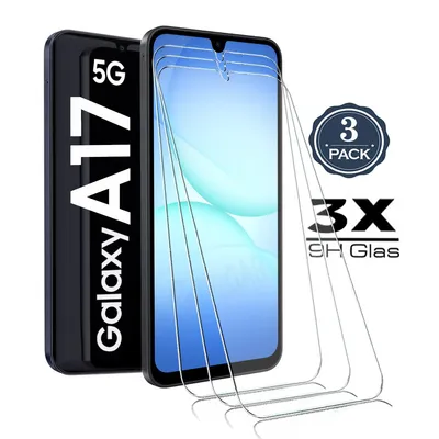 Produktbild von 3X Für Samsung Galaxy A17 5G Panzerglas Glasfolie Display Schutz Folie Glas 9H Hart Echt Glas Displayschutzfolie 3 Stück