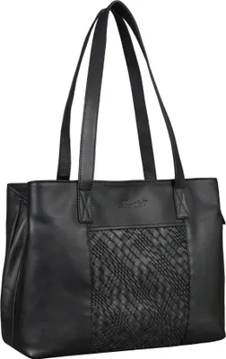Produktbild von Benthill Damen Tasche Leder - Handtasche aus echtem Rindsleder - Große Schultertasche mit Reißverschluss - Vintage Umhängetasche XL
