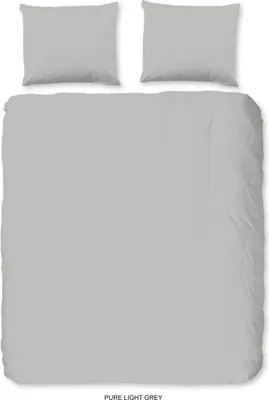 Immagine prodotto di Pure Bettbezug "uni dessin" - grigio - (240x200/220 cm) - Mikrofaser