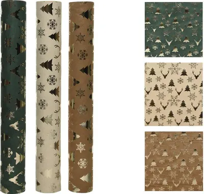 Zdjęcie produktu dla Aksamitna tkanina Kaemingk 35 x 200 cm beżowa, zielona lub brązowa