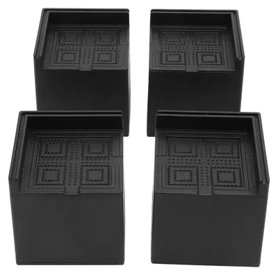 Produktbild von 4 Stück Möbelerhöhungen aus Kunststoff, EVA, quadratisch, 7,6 cm, unterstützt bis zu 900 kg, für Waschmaschine, Bett, Couch, Tisch, Sofa