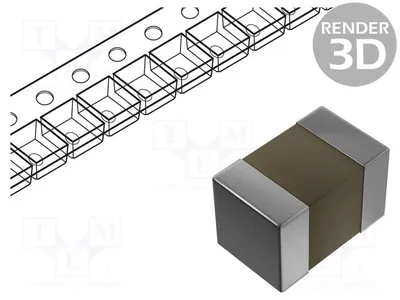 Immagine prodotto di Condensatore: Vetroceramica; MLCC; 22uF; 25V; X5R; ±20%; SMD; 0805 GRM21BR61E226ME44L. Condensatori MLCC SMD 0805