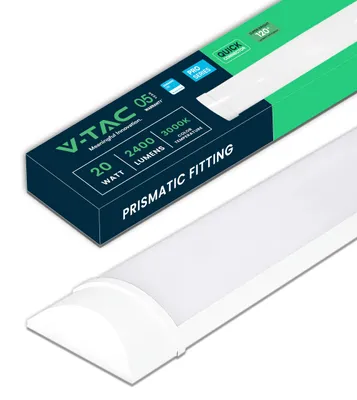 Produktbild von V-TAC LED Feuchtraumleuchte 60 cm, 20W, 2050 Lumen, IP20, warmweiß, für Wand und Garage