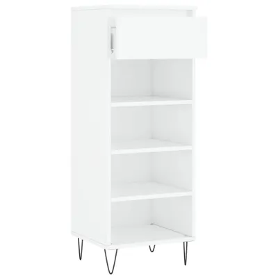 Obrázek produktu pro vidaXL Botník vysoký lesk bílý 40x36x105 cm Dřevěný materiál