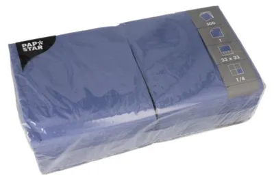 Produktbild von PAPSTAR Servietten 33.0 x 33.3 cm dunkelblau
