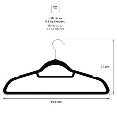 Anzugbügel mit Steg / Samt / Preiswerte Kleiderbügel - www.kleiderbüg,  27,99 €