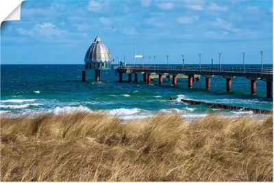 Produktbild von ARTland Poster Seebrücke an der Ostseeküste in Zingst Größe: 60x40 cm