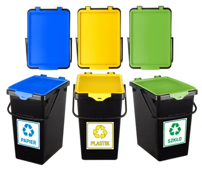 Produktbild von Epewex Mülltrennsystem mit Deckel 3 x 10L