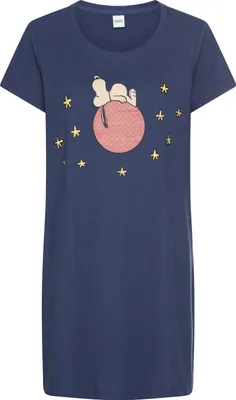 Produktbild von Peanuts Nachthemd dunkelblau bedruckt Größe 44/46