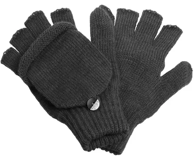 Produktbild von Halbfinger Handschuh mit Klappe melange Farben