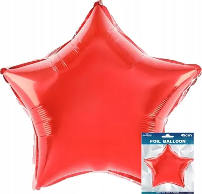 Produktbild von Balon Foliowy Gwiazdka Czerwona Dekoracja Urodzinowa Na Przyjęcie 3D