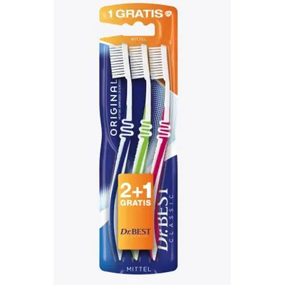 Immagine prodotto di Dr.Best 4956142009 3 Dr.Best Hoch-Tief Zahnbürsten