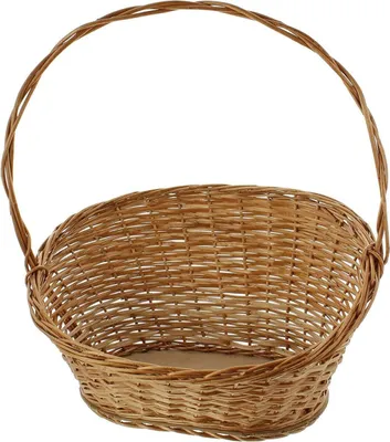 Produktbild von Präsentkorb "Natur" groß, aus Weide, Geschenkkorb leer, Henkelkorb, Weidenkorb