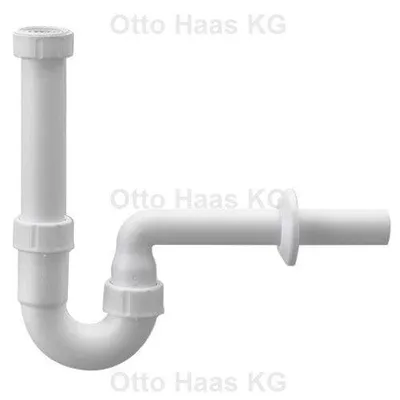 Produktbild von Otto Haas Waschtisch-Siphon 11/4" x 32 mm Kunststoff PP, weiß