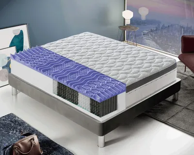 Produktbild von Matratze 150x190 cm, Höhe 28 cm, Taschenfederkernmatratze, H2, Ergonomisch 9-Zonen