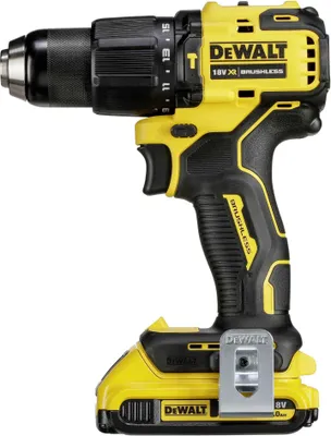 Obrázok produktu pre DeWALT DCD709D2T-QW, Pištoľová vŕtačka, Striedavý, Čierna, Žltá, 1,3 cm, 1650 ot/min, 3 cm