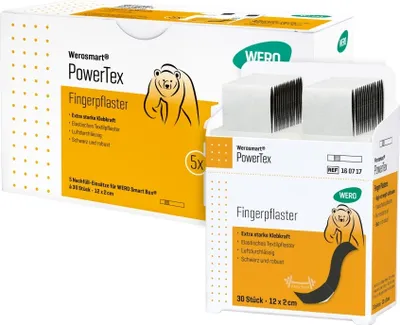 Produktbild von PowerTex Fingerpflaster, 12 x 2 cm, 5 x 30 Stk