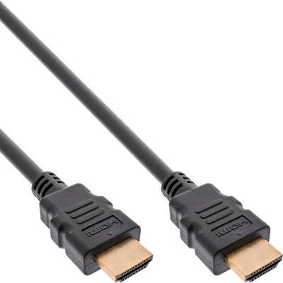 Produktbild von InLine es HDMI Kabel, Ultra High Speed HDMI, 8K4K, 2m, 2 m, HDMI Typ A (Standard), HDMI Typ A (Standard), 3D, 48 Gbit/s, Schwarz
