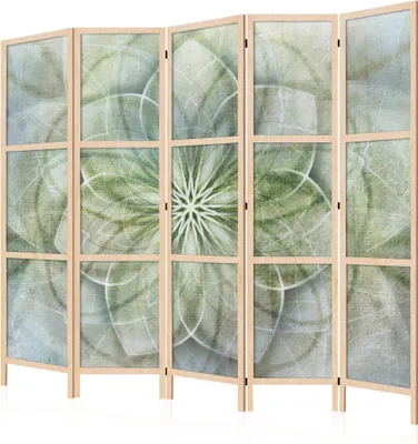 Image de LUMASOUL Paravent simple face, paravent séparateur d'espace intérieur, motif bohème japonais, 225 x 172 cm