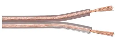 Productafbeelding van Luidsprekerkabel 2 x 1,5 mm² - Transparant Audiokabel voor Subwoofer - 10 Meter