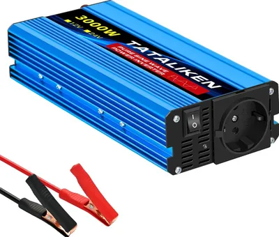Obrázok produktu pre Menič, DC 12 V na AC 220 V, európsky zástrčka, 12 V 3000 W 220 V LED