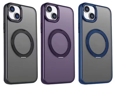 Produktbild von Mag Ring Rotating case kompatibel mit iPhone 14 Pro Max 6,7" Dunkelblau