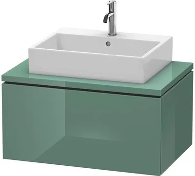 Produktbild von Konsolenunterschrank L-CUBE 400x820x547mm weiß supermatt weiß supermatt