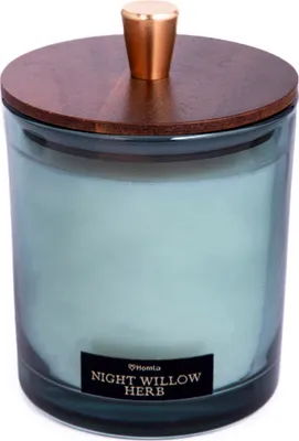 Obrázok produktu pre HOMLA WOODY BLEND Nočná sviečka s vôňou byliniek 380 g