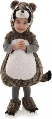 Produktbild von Niedlicher Waschbär Kostüm für Babys & Kleinkinder Größe: M